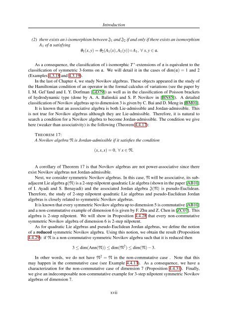 TH`ESE A NEW INVARIANT OF QUADRATIC LIE ALGEBRAS AND ...