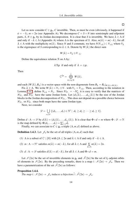 TH`ESE A NEW INVARIANT OF QUADRATIC LIE ALGEBRAS AND ...