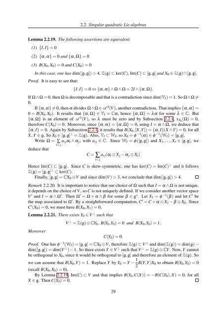 TH`ESE A NEW INVARIANT OF QUADRATIC LIE ALGEBRAS AND ...