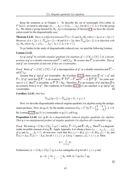TH`ESE A NEW INVARIANT OF QUADRATIC LIE ALGEBRAS AND ...