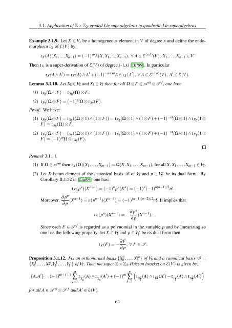 TH`ESE A NEW INVARIANT OF QUADRATIC LIE ALGEBRAS AND ...