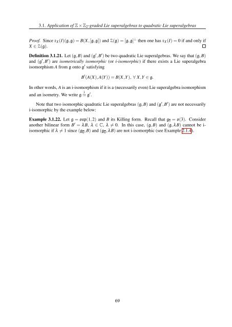 TH`ESE A NEW INVARIANT OF QUADRATIC LIE ALGEBRAS AND ...