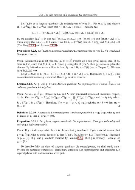 TH`ESE A NEW INVARIANT OF QUADRATIC LIE ALGEBRAS AND ...