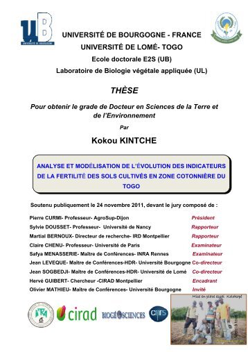 THÈSE Kokou KINTCHE - Université de Bourgogne