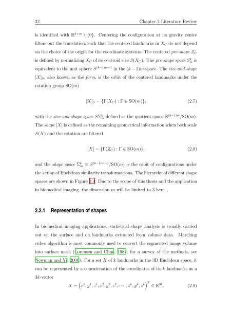 Docteur de l'université Automatic Segmentation and Shape Analysis ...