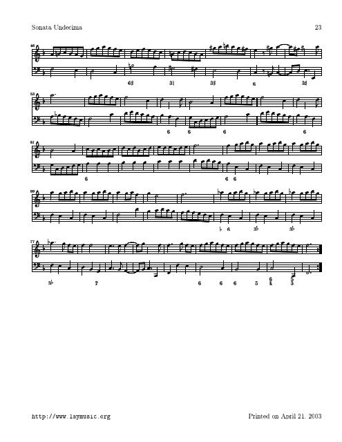Selected Sonatas for Flute or Violin Francesca Maria Veracini ... - Free