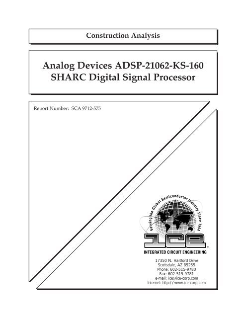 ICE Shared Construction Analysis SCA 9712-575 - Smithsonian ...