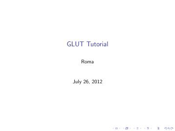 GLUT is the OpenGL Utility