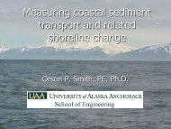 Measuring coastal sediment transport and related shoreline change