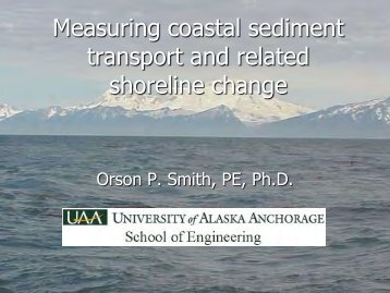 Measuring coastal sediment transport and related shoreline change