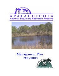 Apalachicola National Estuarine Research Reserve Management Plan