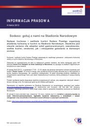 INFORMACJA PRASOWA - Sodexo