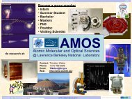 coltrims flyer - AMOS Experiment at LBNL - Lawrence Berkeley ...