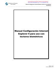 Manual Configuración Internet Explorer 6 para uso con ... - eSIGEF