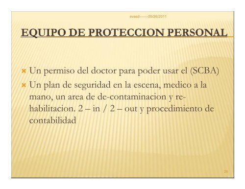 Equipo de proteccion personal