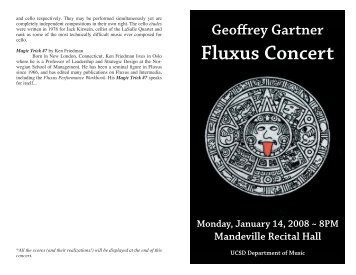 Fluxus Concert - Intranet