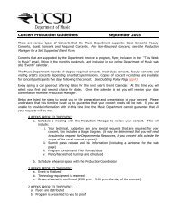 Concert Production Guidelines September 2005 - Intranet