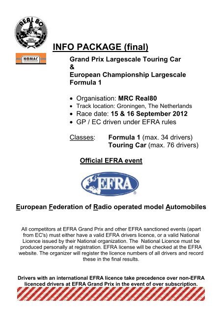 INFO PACKAGE (final) - EFRA News - EFRA.ws