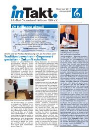 InTakt Ausgabe Dezember 2012 - Chorverband Heilbronn