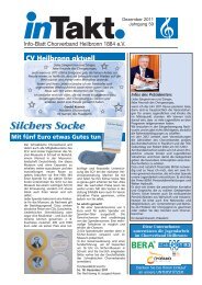 InTakt Ausgabe Dezember 2011 - Chorverband Heilbronn