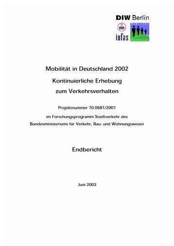 ein Projektbericht - Mobilität in Deutschland