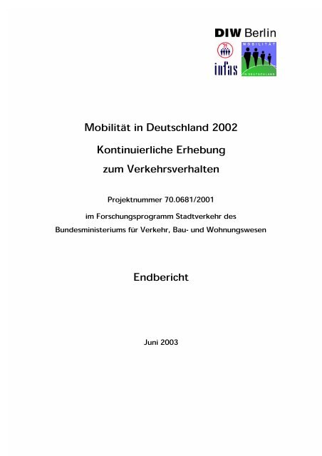 ein Projektbericht - Mobilität in Deutschland