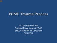 Primary Children's Medical Center Trauma Process - Utah ...