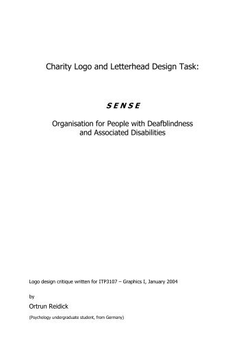 Charity Logo and Letterhead Design Task: