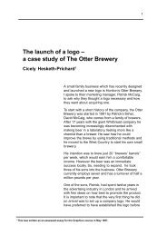 The launch of a logo – a case study of The Otter Brewery