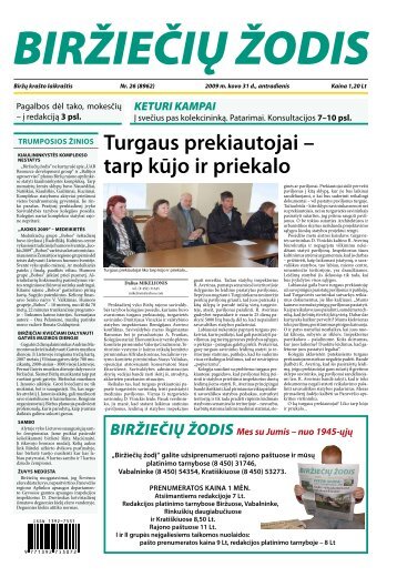 turgaus prekiautojai – tarp kūjo ir priekalo