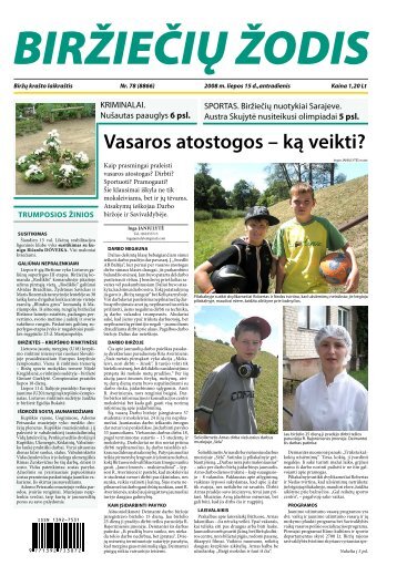 Vasaros atostogos – ką veikti?