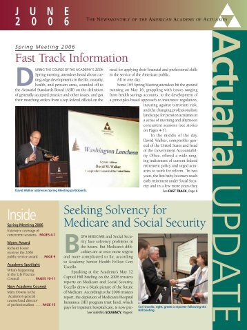 June 2006 Actuarial Update - American Academy of Actuaries