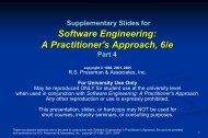 Software Engineering: A Practitioner's Approach. - The University of ...