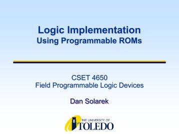 Logic Implementation Using Programmable ROMs