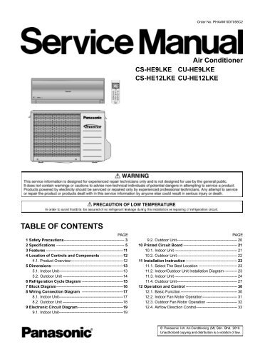 Panasonic Air Conditioner - LMG