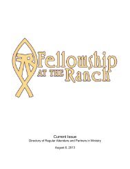 Fellowship at the Ranch - Instant Church Directory