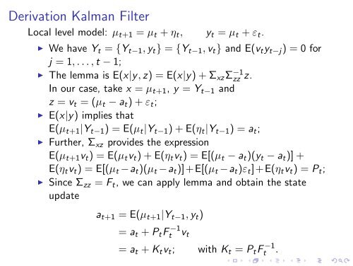 Introduction to Local Level Model and Kalman Filter