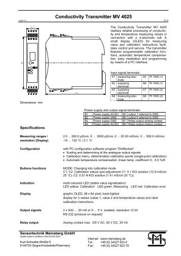 MV 4025 - Sensortechnik Meinsberg