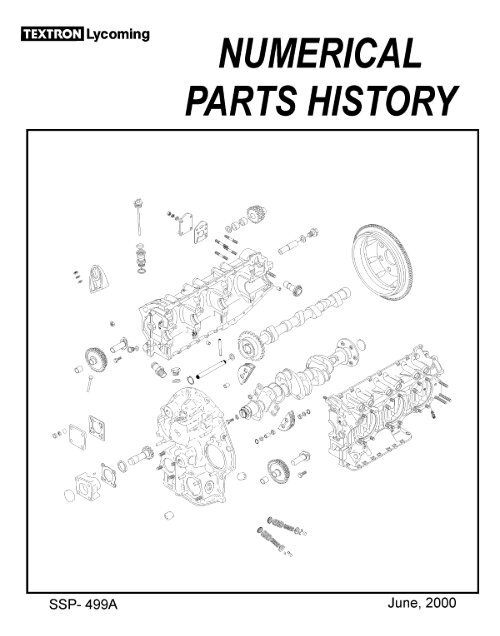 Lycoming Parts Catalog PC-303