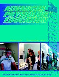 Front Matter (PDF) - Advances in Physiology Education
