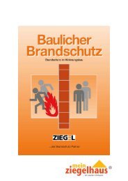 Broschüre Baulicher Brandschutz - Mein Ziegelhaus