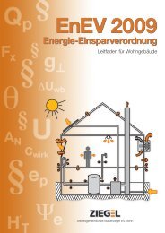 Broschüre zur EnEV 2009 - Mein Ziegelhaus