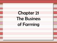 Chapter 21 The Business of Farming - schs