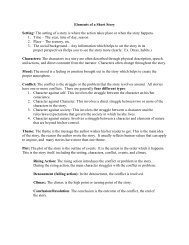 Elements of a Short Story (Teacher Copy) - schs