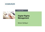 Referat: Digital Rights Management - Simon Schlauri