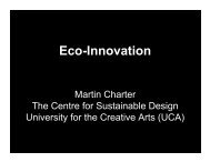 Eco-Innovation - The Centre for Sustainable Design