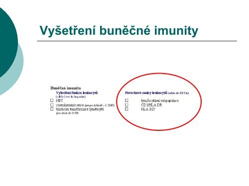 Imunologické vyšetření - Ústav imunologie