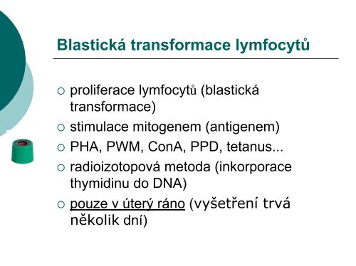 Imunologické vyšetření - Ústav imunologie