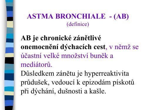 ATOPIE A ALERGIE - Ústav imunologie