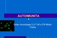 AUTOIMUNITA A ŽIVOTNÍ PROSTŘEDÍ - Ústav imunologie